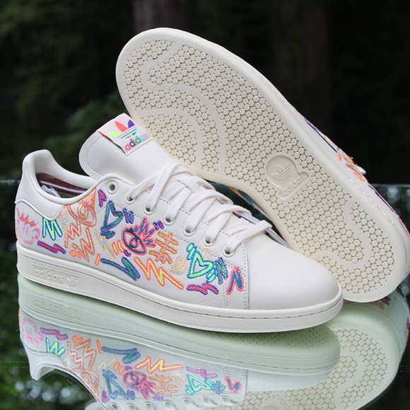 Adidas Stan Smith Pride Men’s Size 10 - Picture 6 of 12